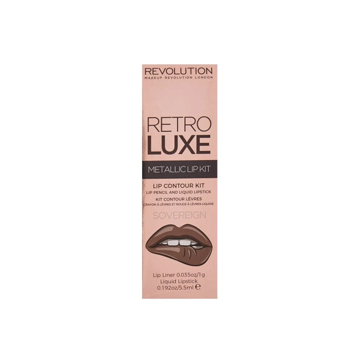 Revolution Retro Luxe Metallic Lip Kit Sovereign