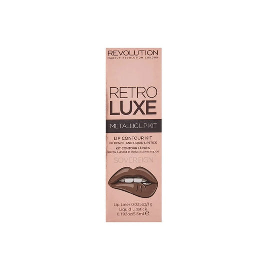 Revolution Retro Luxe Metallic Lip Kit Sovereign