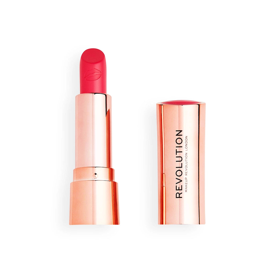 Tester Revolution Satin Kiss Lipstick Cutie