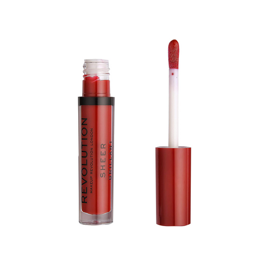 Revolution Sheer Brillant Liquid Lipstick Ruby 134