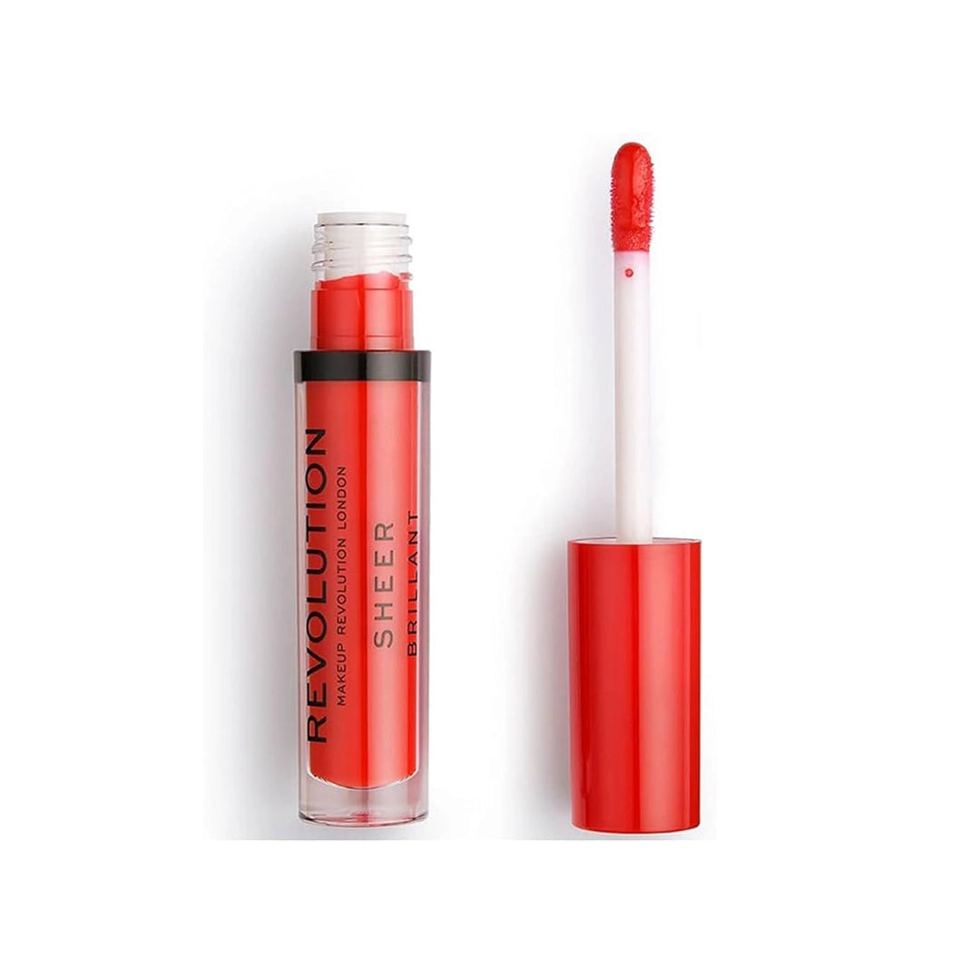 Revolution Sheer Brilliant Sheer Lipstick Cherry 132