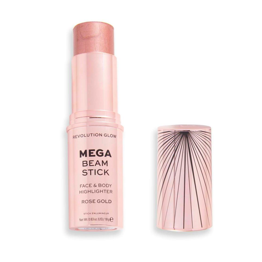 Revolution Mega Beam Stick Face & Body Highlighter Rose Gold