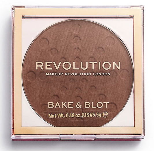 Revolution Bake & Blot Compact Powder Deep Dark