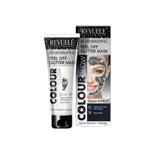 Revuele Regenerating Peel Off Glitter Mask Black