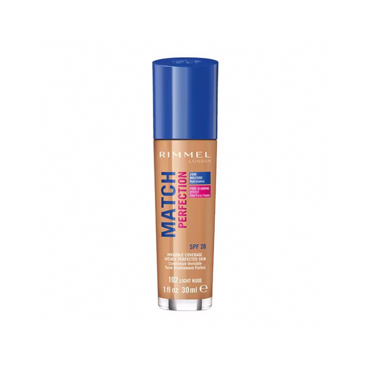 Rimmel Match Perfection Foundation 102 Light Nude