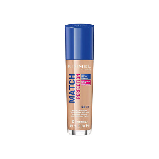 Rimmel Match Perfection Foundation 301 Warm Honey