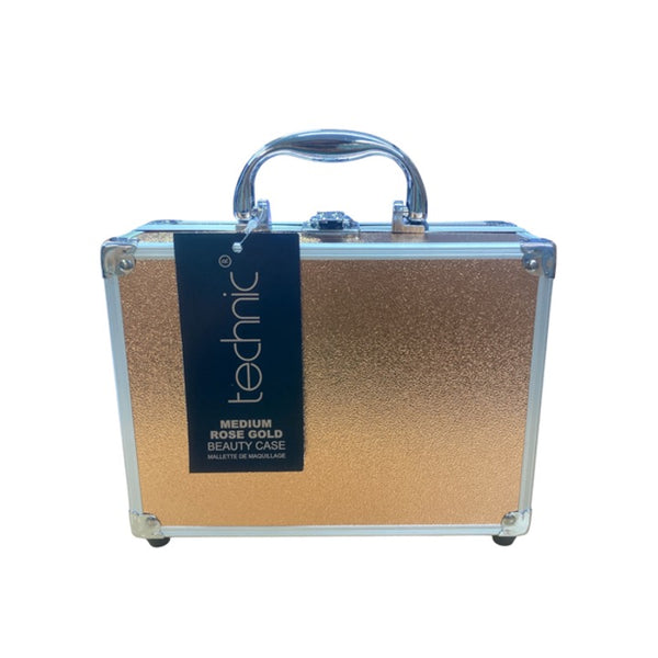 Rose Gold Gold Vanity Case Technic Medium Rose Gold Case – Beauty