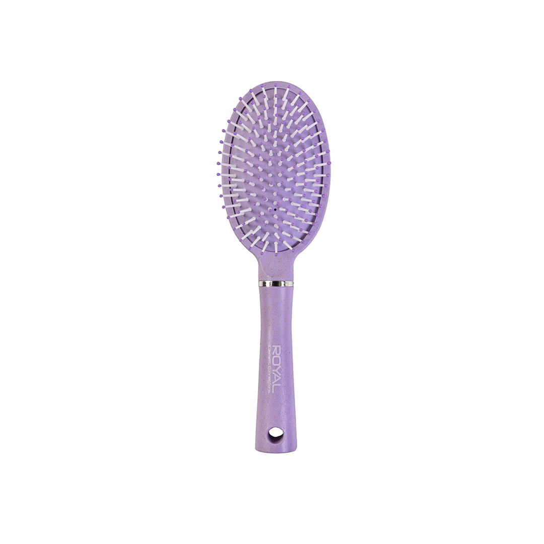 Royal Cosmetics Wheat Straw Cushion Hairbrush Purple OACC225