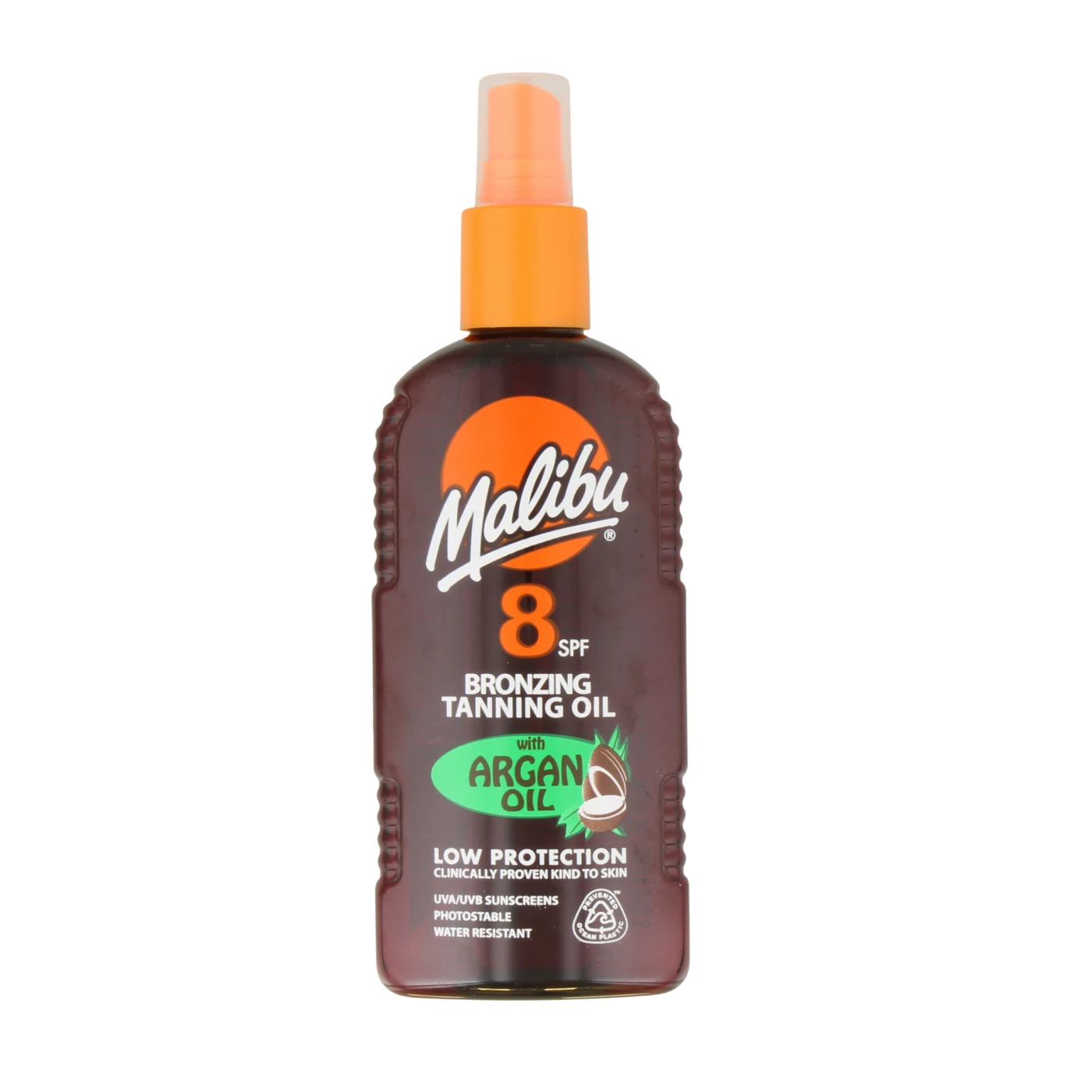 Malibu Bronzing Tanning Oil SPF 8 With Argan Oil 200ml