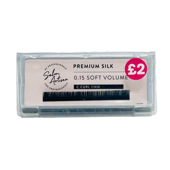 Salon Artisan C Curl 0.15 Premium Silk Soft Volume Lashes 11mm