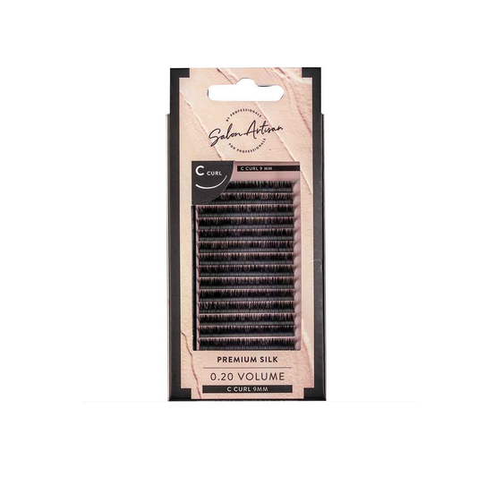 Salon Artisan C Curl Premium Silk 0.20 Volume Lashes 9mm