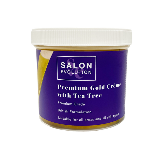 Salon Evolution Premium Gold Creme With Tea Tree Wax 425g