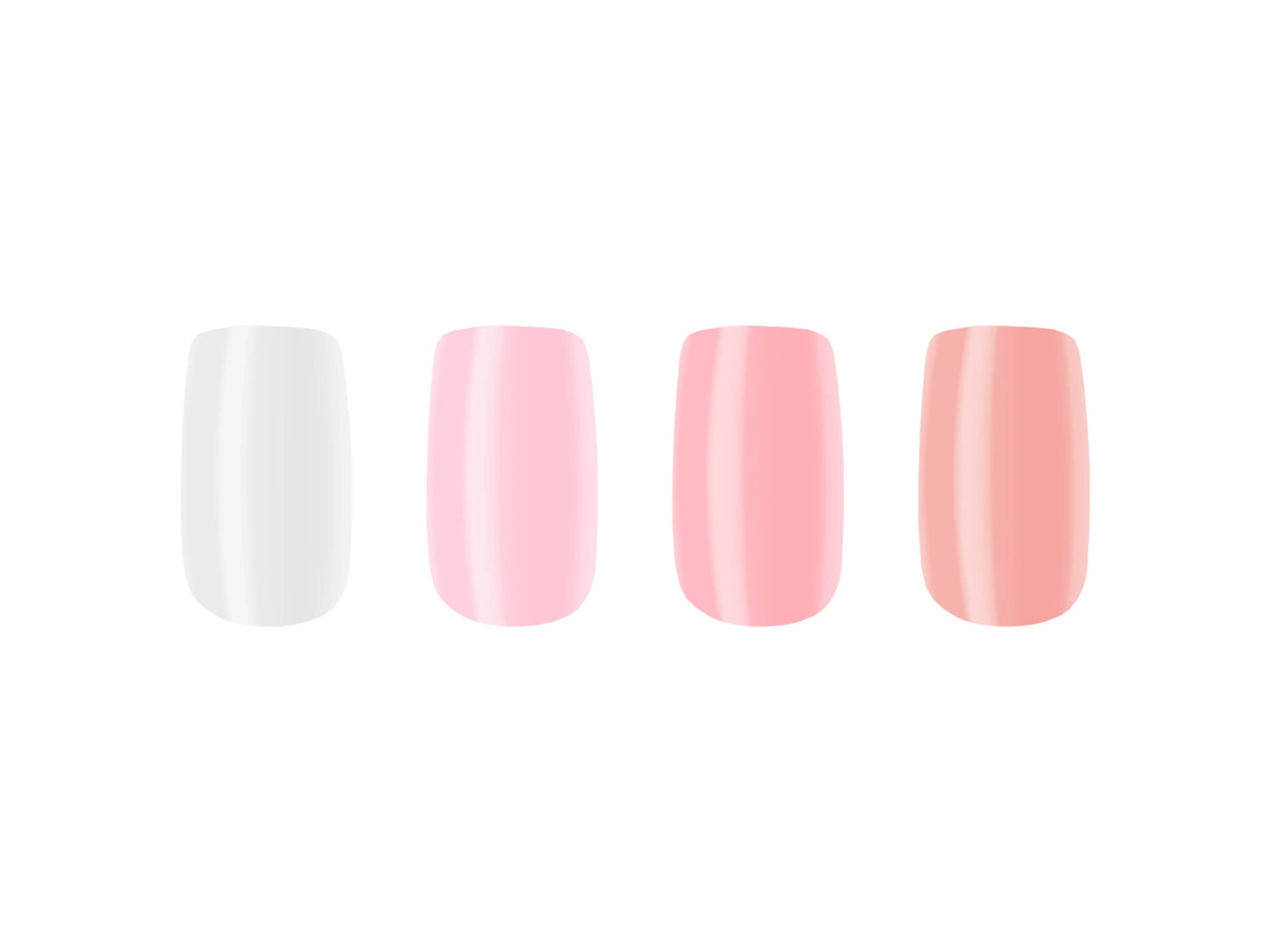 W7 Glamorous Nails Shades Of Pink x 96 Nails