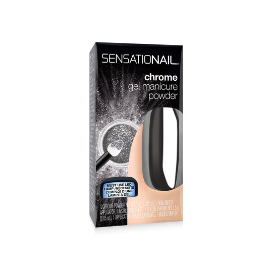 Sensationail Chrome Gel Manicure Powder Silver