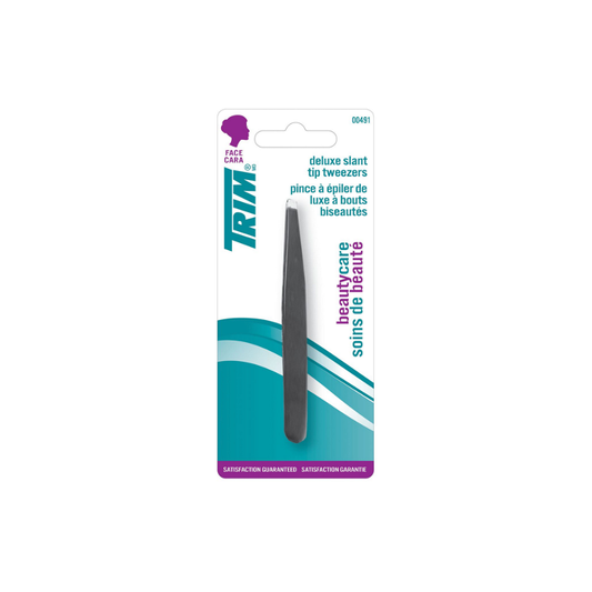 Trim Black Deluxe Slant Tip Tweezer