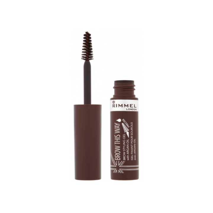 Rimmel Brow This Way EyebrowGel Mascara Dark Brown 003