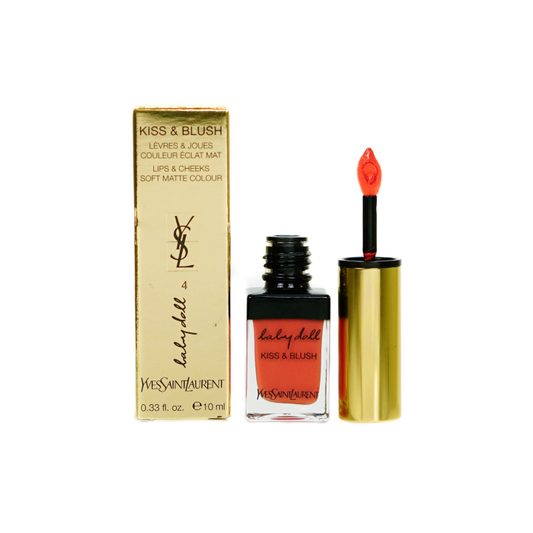 YSL Lips & Cheeks Soft Matte Colour 4 Orange Fougueux