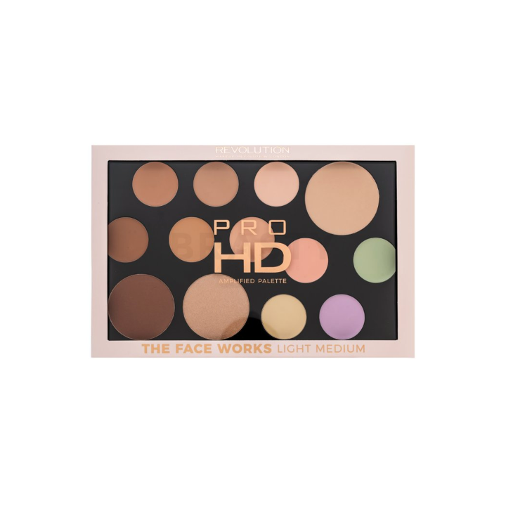 Revolution Pro HD Amplified Concealer Palette The Works Light/Medium