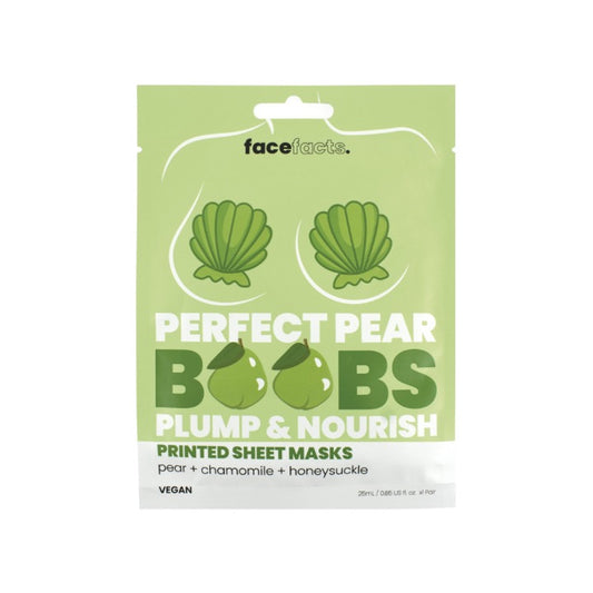 Face Facts Perfect Pear Boobs Plump & Nourish Sheet Mask With Pear + Chamomile + Honeysuckle