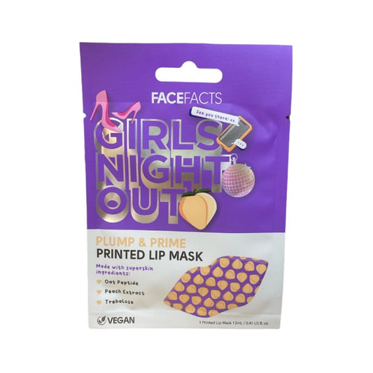 Face Facts Girls Night Out Plump & Prime Printed Lip Mask