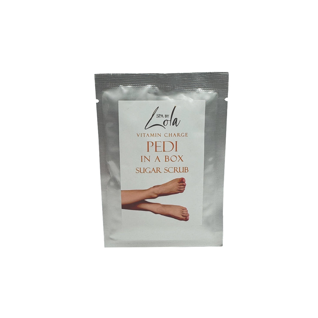 Spa By Lola 3 Step Pedi In A Box Sugar Scrub, Foot Soak & Foot Lotion