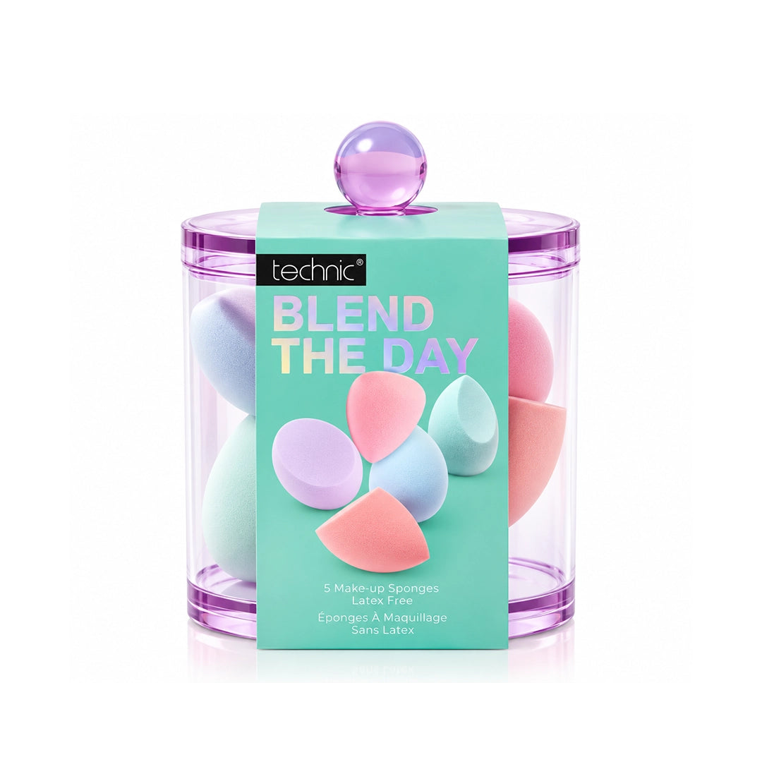 Technic Blend The Day Makeup Sponges In Tub