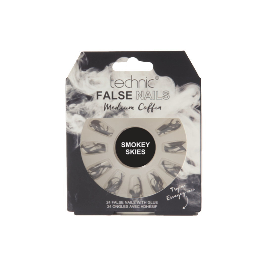 Tech Coffin Technic Medium Coffin False Nails Smokey – Beauty Outlet