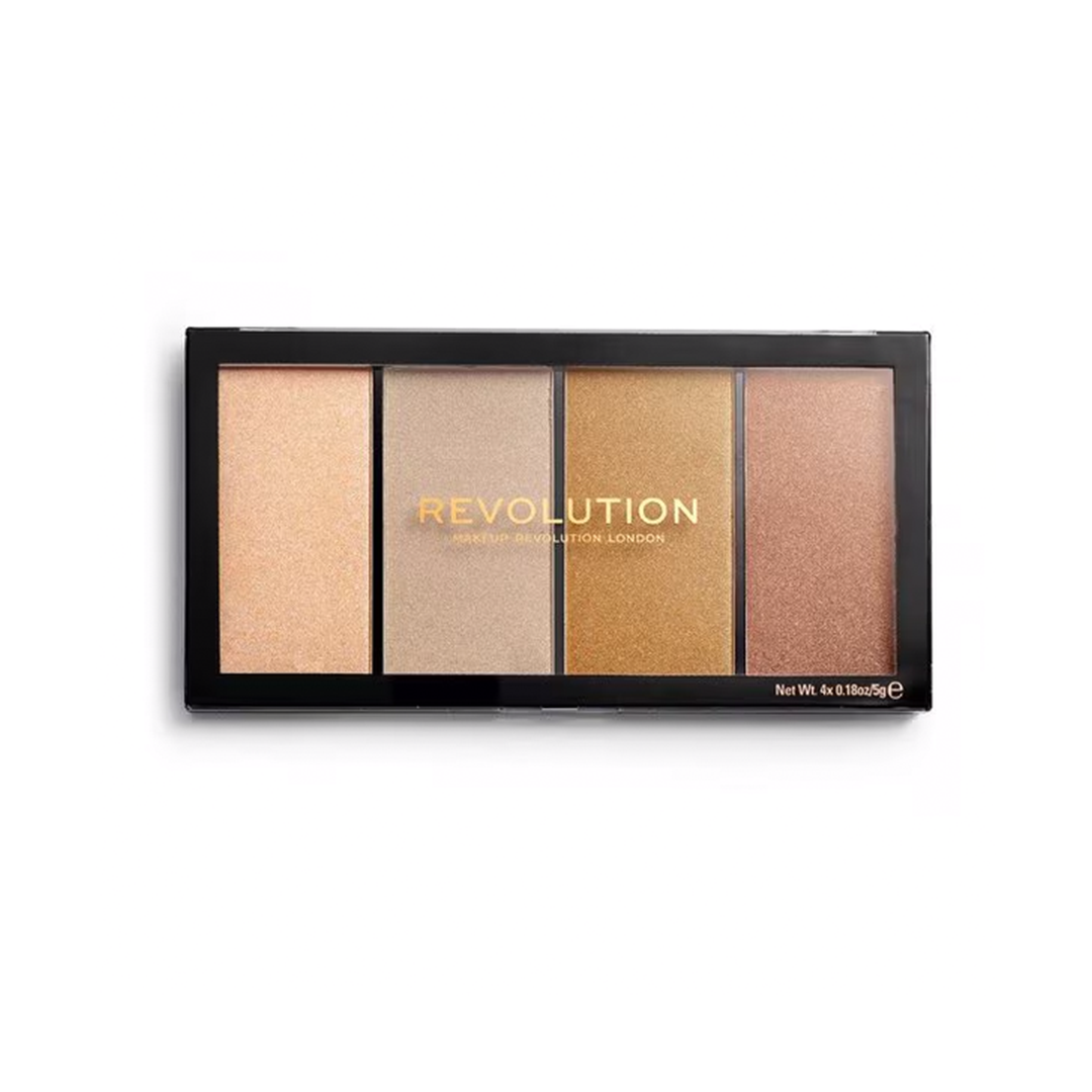 Tester Revolution Reloaded Lustre Lights Warm Eyeshadow Palette