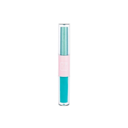 The Beauty Crop Liquid Eyeshadow Duo Blue Basil & Berry Sherbet