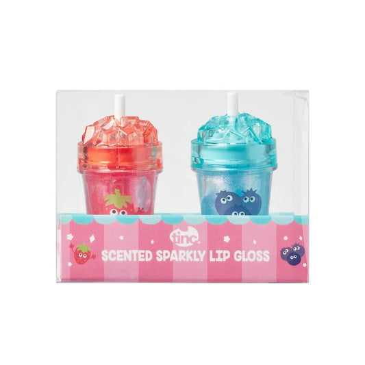 Tinc Scented Sparkly Lip Gloss Duo Strawberry & Blueberry
