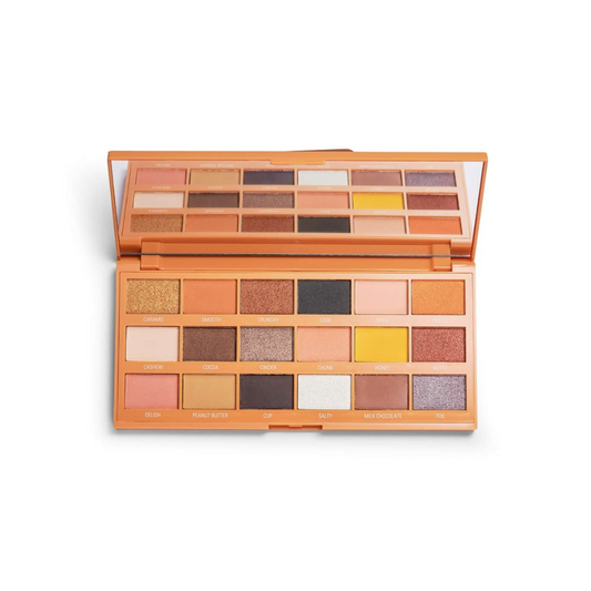 Tester Revolution I Heart Revolution Peanut Butter Cup Chocolate Eyeshadow Palette