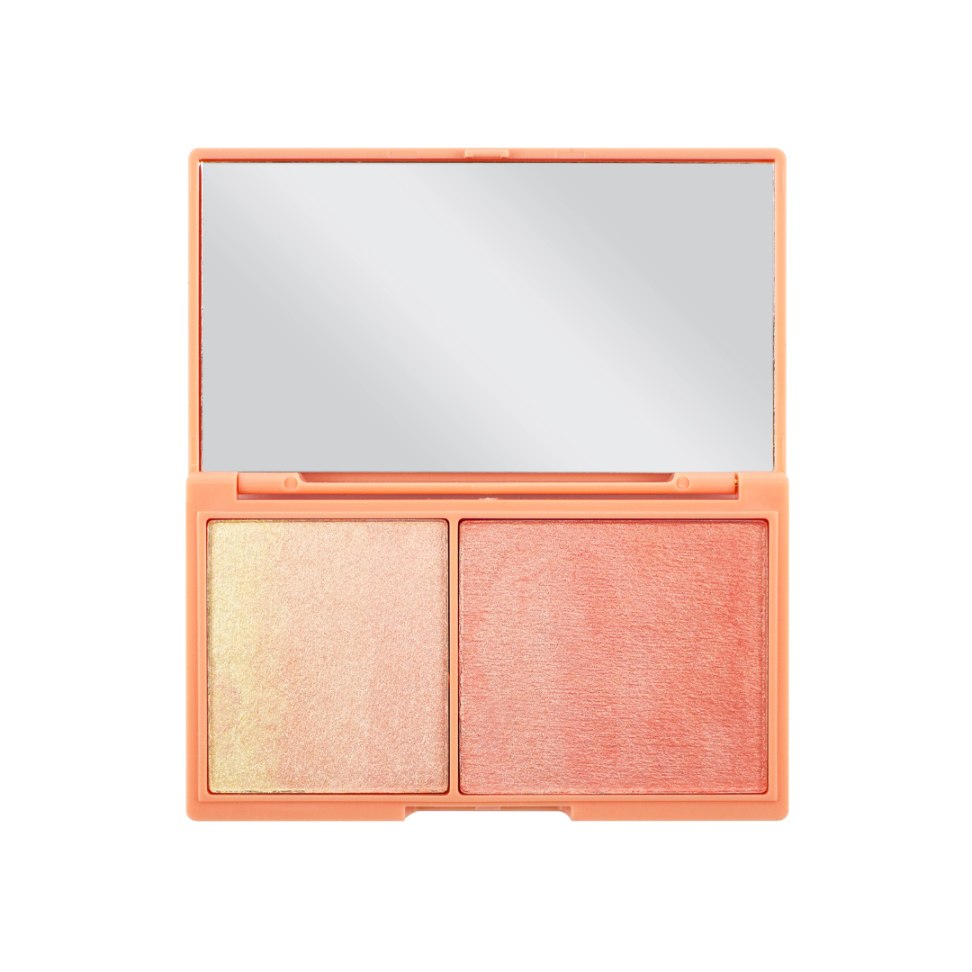 Tester Revolution Mini I Heart Chocolate Peach and Glow Palette