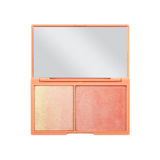 Tester Revolution Mini I Heart Chocolate Peach and Glow Palette