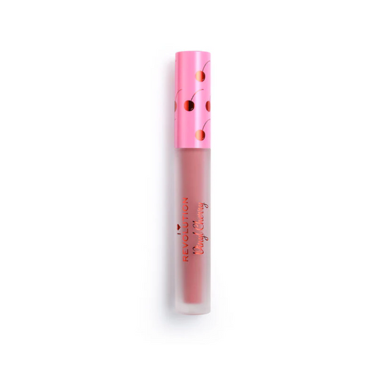 Tester Revolution I Heart Revolution Vinyl Cherry Liquid Lipstick Cherry Bakewell