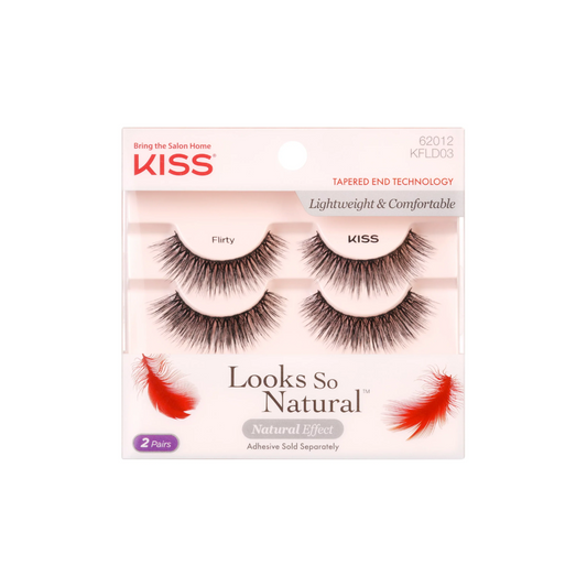 Kiss Looks So Natural False Eyelashes Flirty Duo 62012