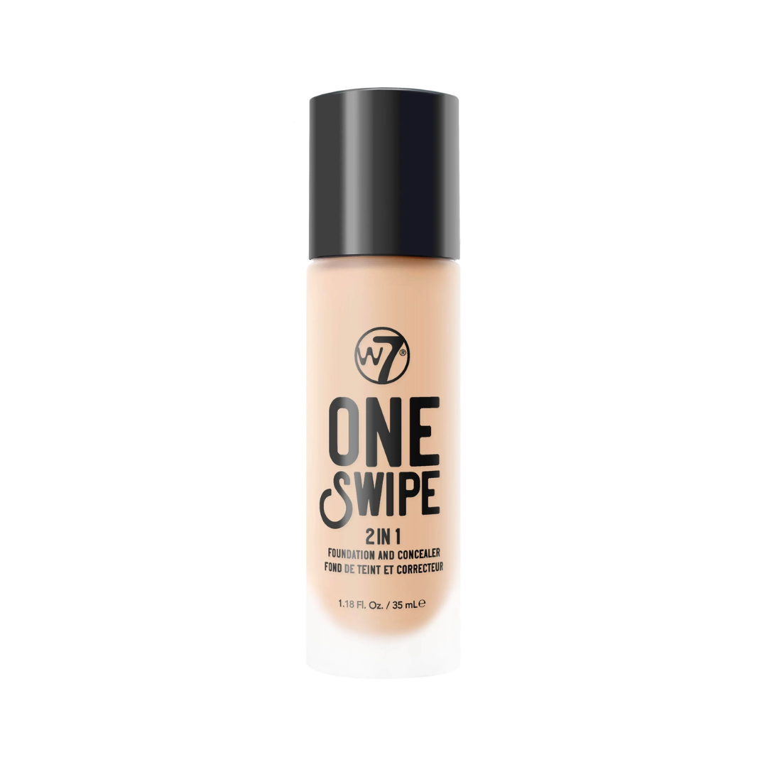 W7 One Swipe 2-In-1 Foundation & Concealer Sand Beige