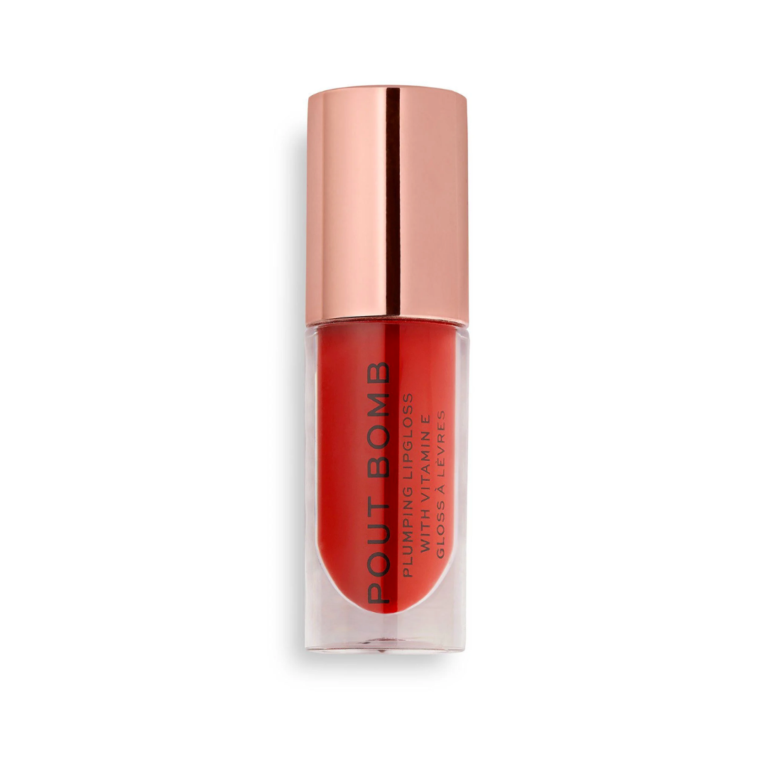 Makeup Revolution Pout Bomb Plumping Lipgloss Juicy Red