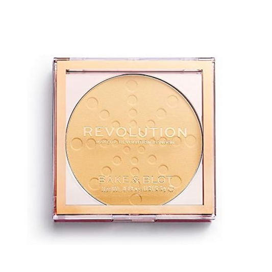 Revolution Bake & Blot Compact Powder Banana Deep