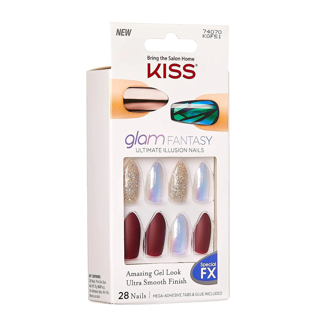 Kiss Glam Fantasy 28 Medium Nails 72076 KGF01