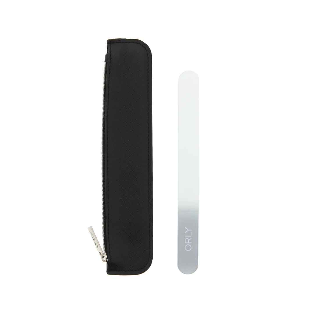 Orly Glass Nail File In Faux Leather File Carry Bag – Beauty Outlet