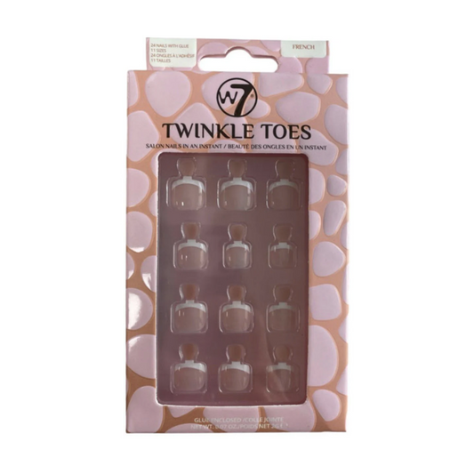W7 Twinkle Toes Toe Nails French