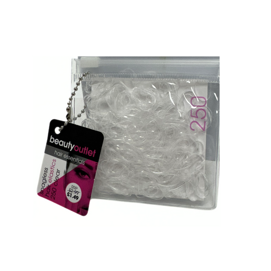 Beauty Outlet 250 No Snag Hair Bands Clear BEAU140