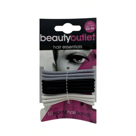Beauty Outlet 10 Grey Black White Elastics BEAU164