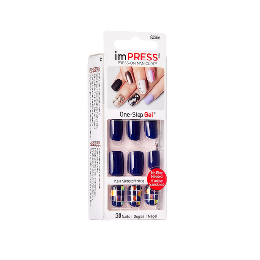 Kiss Gel Nails Flash Mob Checkered 62306