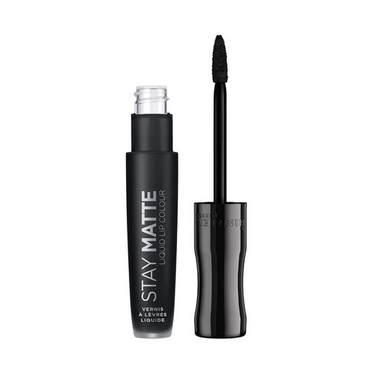 Rimmel Stay Matte Liquid Lip Colour Lip Gloss 840 Pitch Black