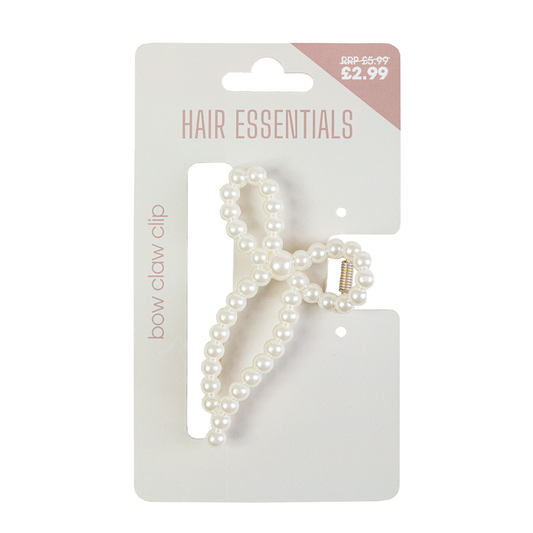 Beauty Outlet Bow Claw Clip Pearl BEAU715
