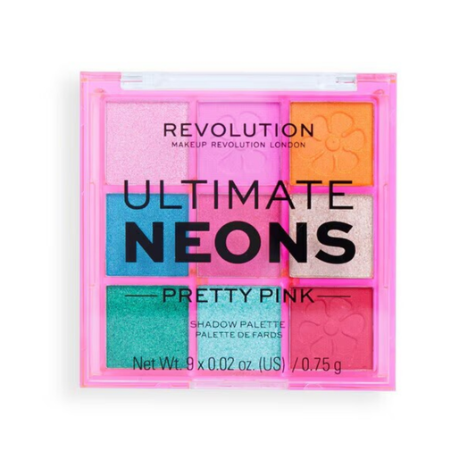 TESTER Revolution Ultimate Neons Eyeshadow Pretty Pink