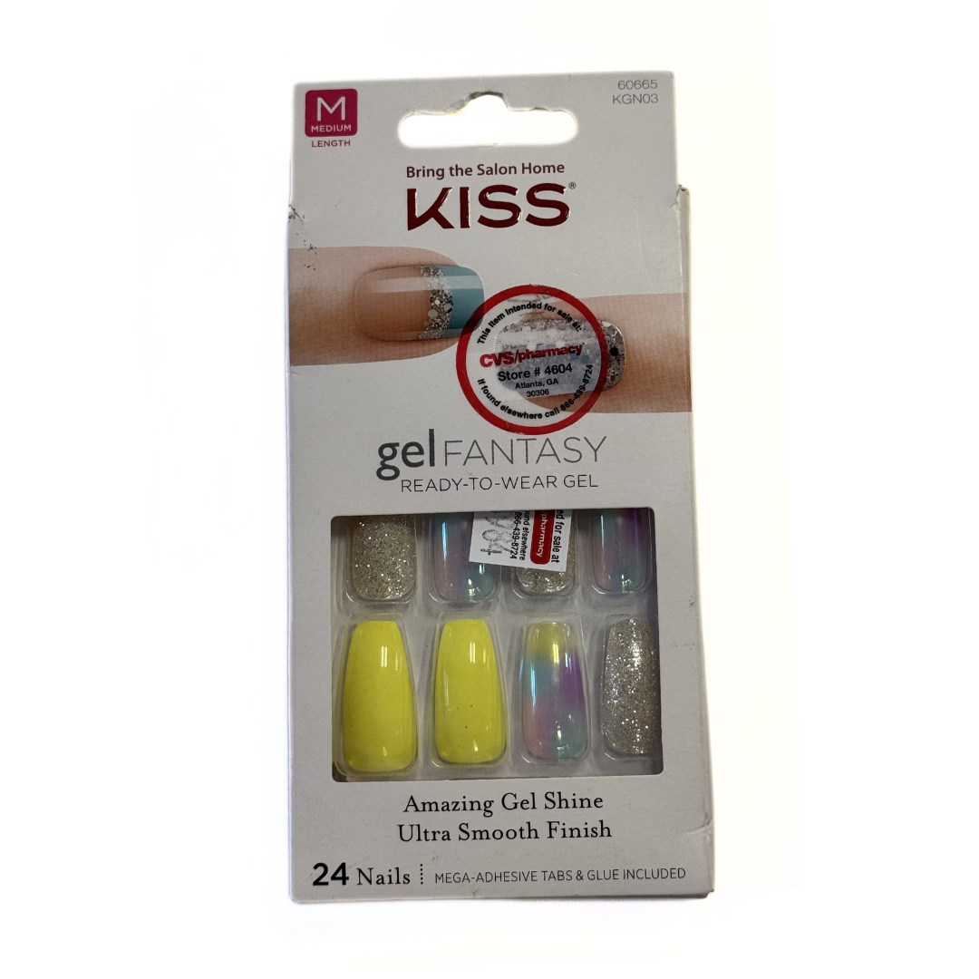Kiss Gel Fantasy 24 Medium Nails 60665