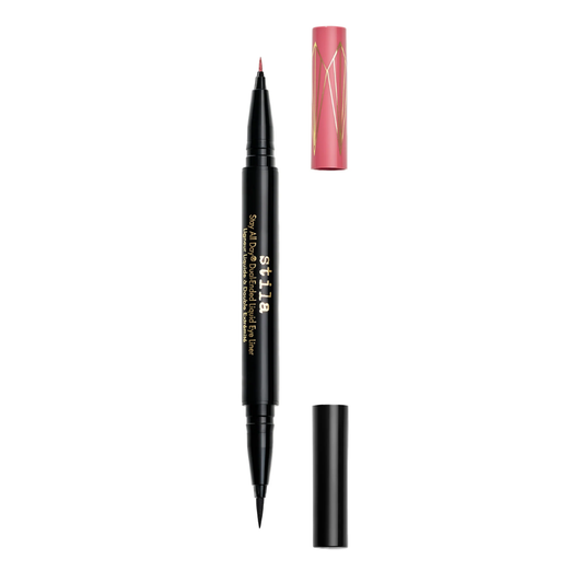 Stila Stay All Day Dual Ended Waterproof Liquid Eyeliner Original Intense Black & Micro Tip Rum Punch