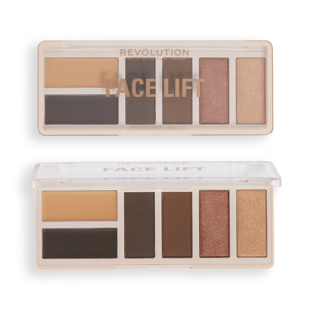 TESTER Makeup Revolution Face Lift Palette Tan to Deep
